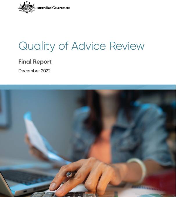 The Quality of Advice Review